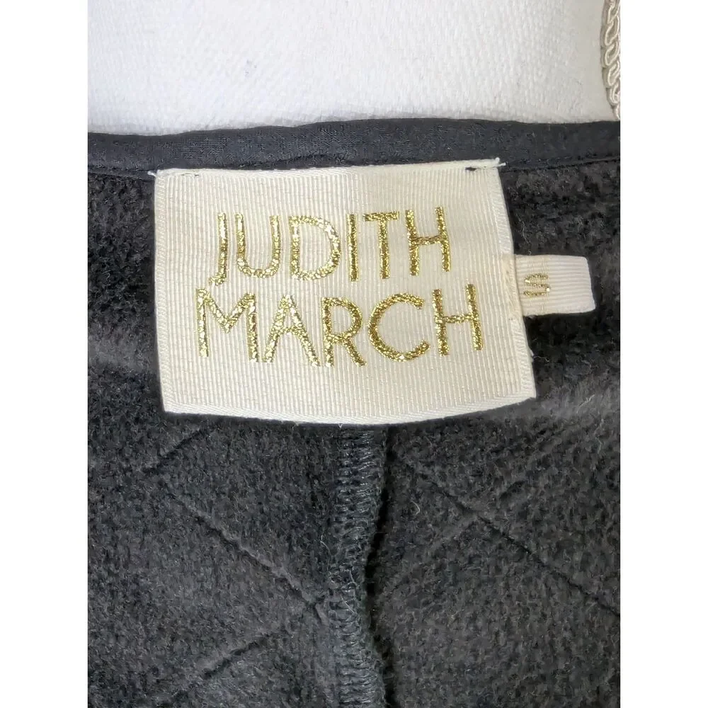 Judith March Embroidered Black Colorful Art to Wear Dolman Slv Cardigan Sz Small - Picture 6 of 10